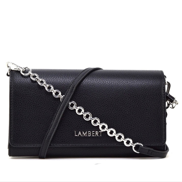 Lambert Handbags - Lambert Felicia Hangbag 2in1 - SmoothBlk